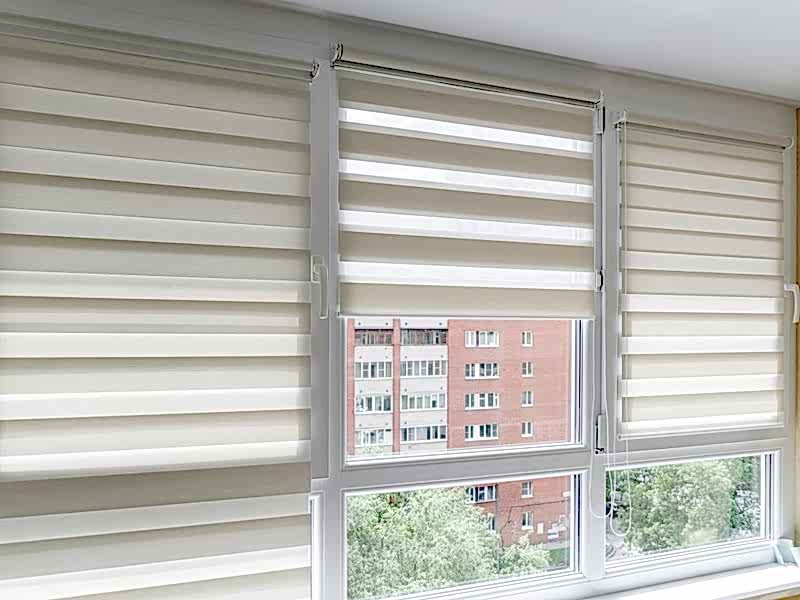 Рулонные шторы Зебра День-Ночь