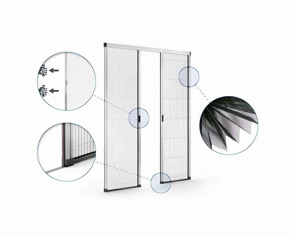 Москитные сетки плиссированные