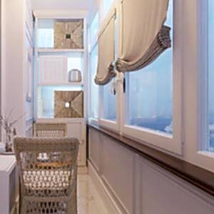 Римские шторы для балкона