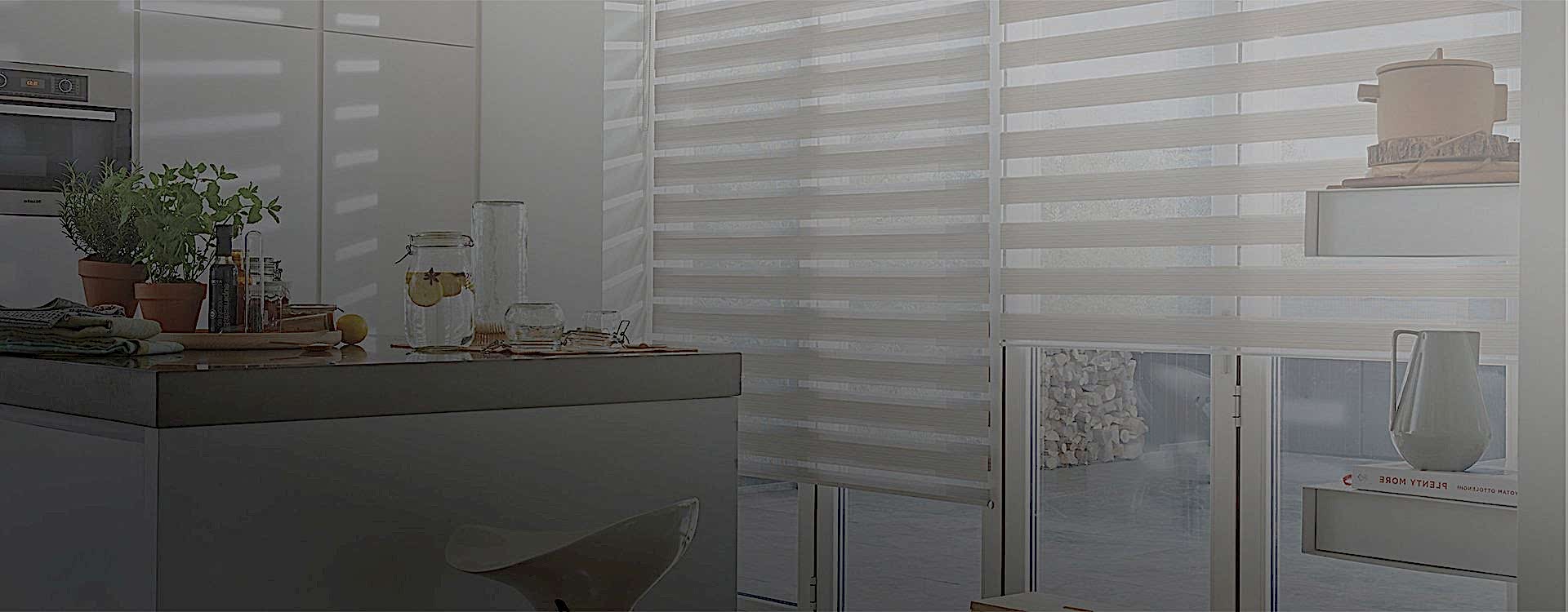 Рулонные шторы Зебра на проем