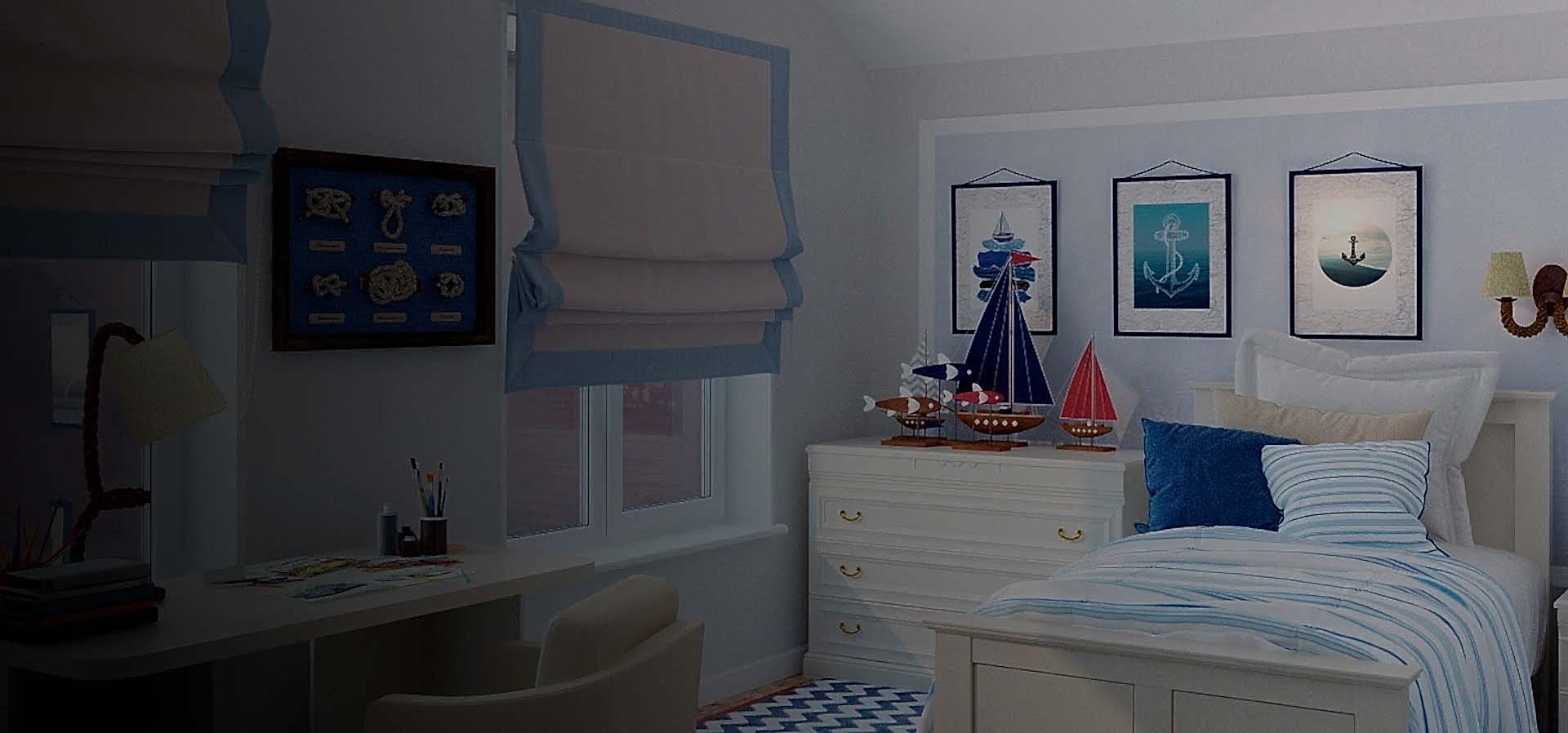 Римские шторы в детскую