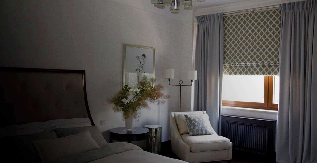 Римские шторы для спальни